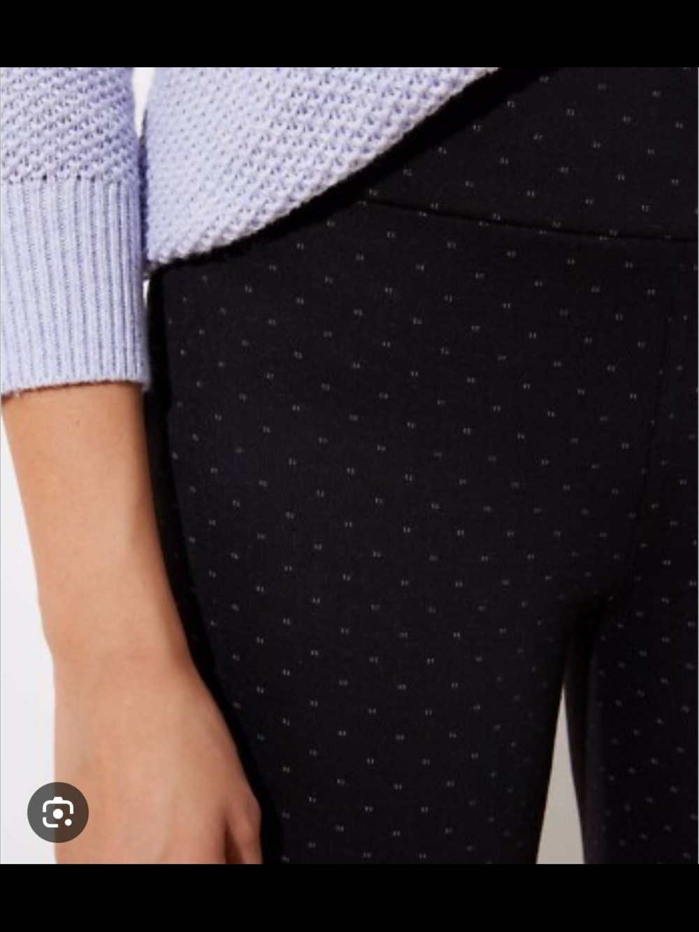Old Navy Black Dot-Print Ponte Leggings - Women